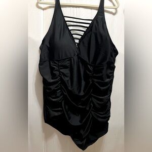 Torrid Black one piece bathing suit, 4X
